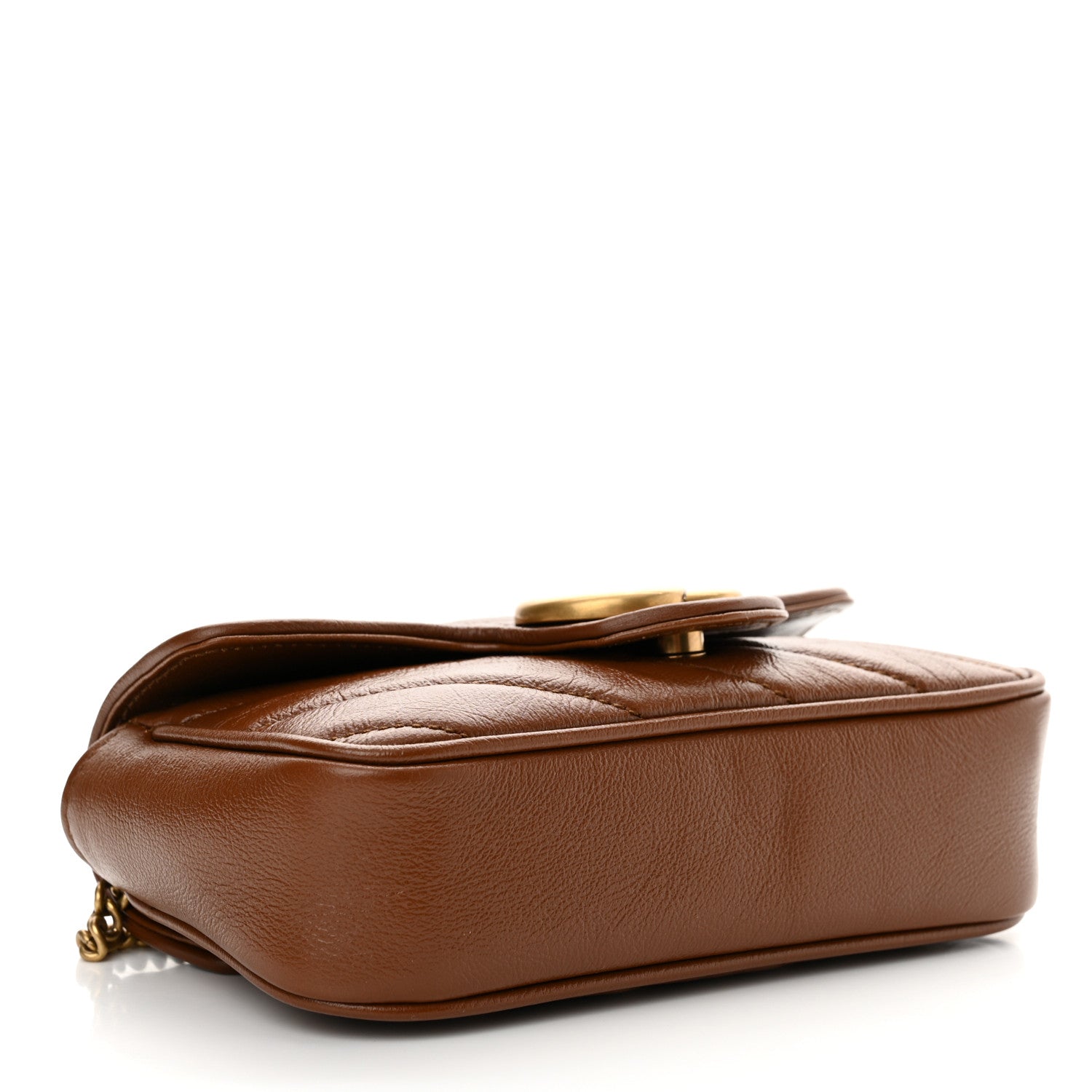 Gucci Azalea Calfskin Matelasse Diagonal Super Mini GG Marmont Shoulder Bag Cuir 4 of 10