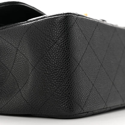 Chanel Caviar Quilted Jumbo Double Flap Black 9 of 13