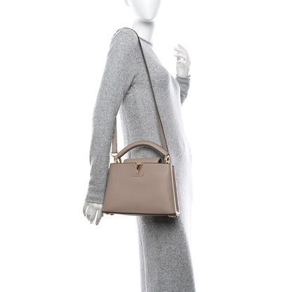 Louis Vuitton Taurillon Capucines BB Galet 2 of 9