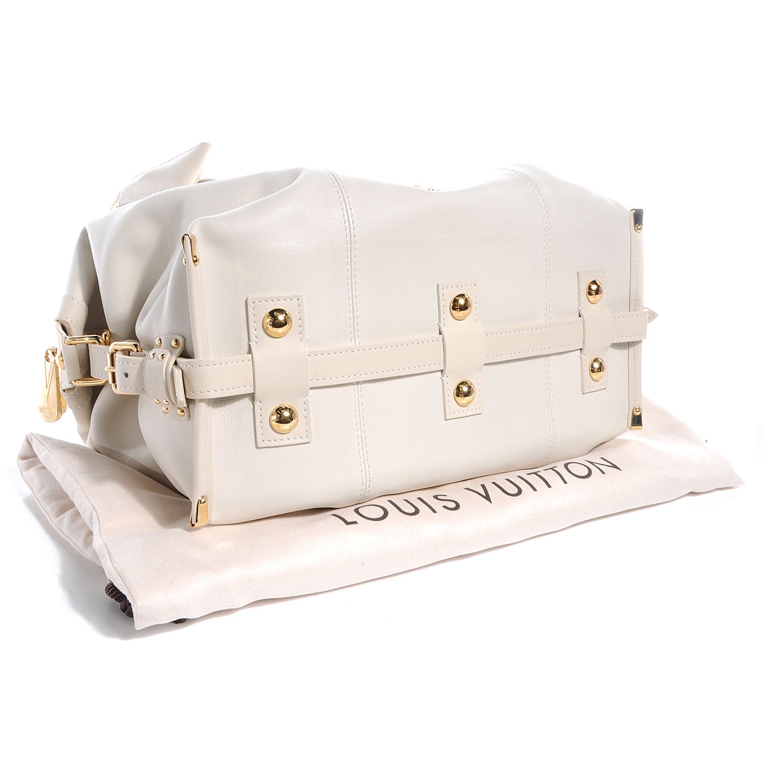 Louis Vuitton Calfskin Sac Louis White 4 of 11