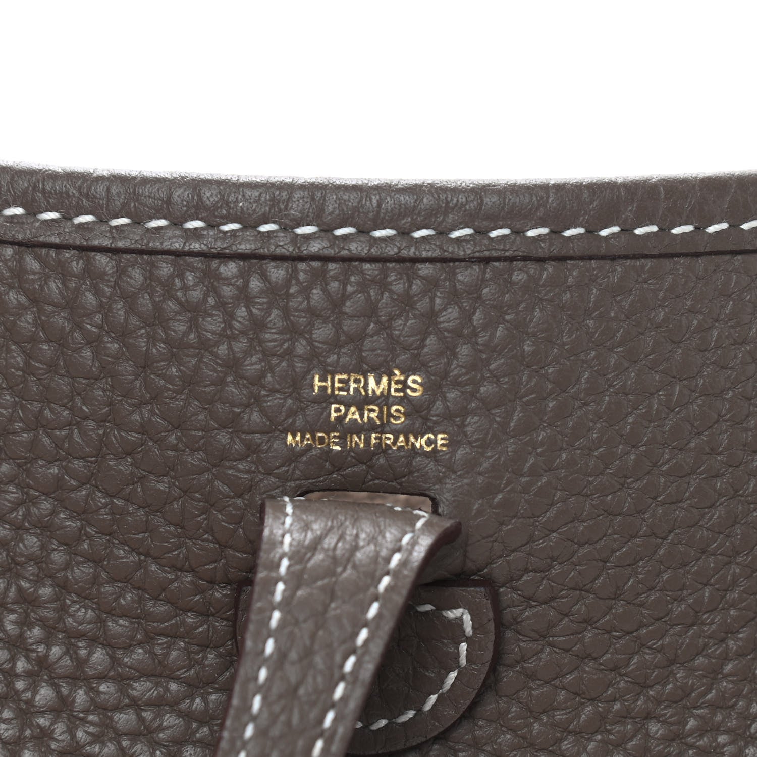 Hermes Taurillon Clemence Amazone Evelyne TPM Etoupe Bleu Indigo 6 of 9