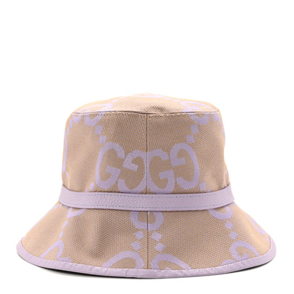 Gucci Monogram Jumbo GG Mosteria Bucket Hat L Beige Lapis 6 of 10