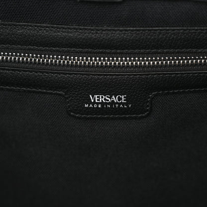 Versace Canvas Calfskin Large La Medusa Tote Bag Black 6 of 12