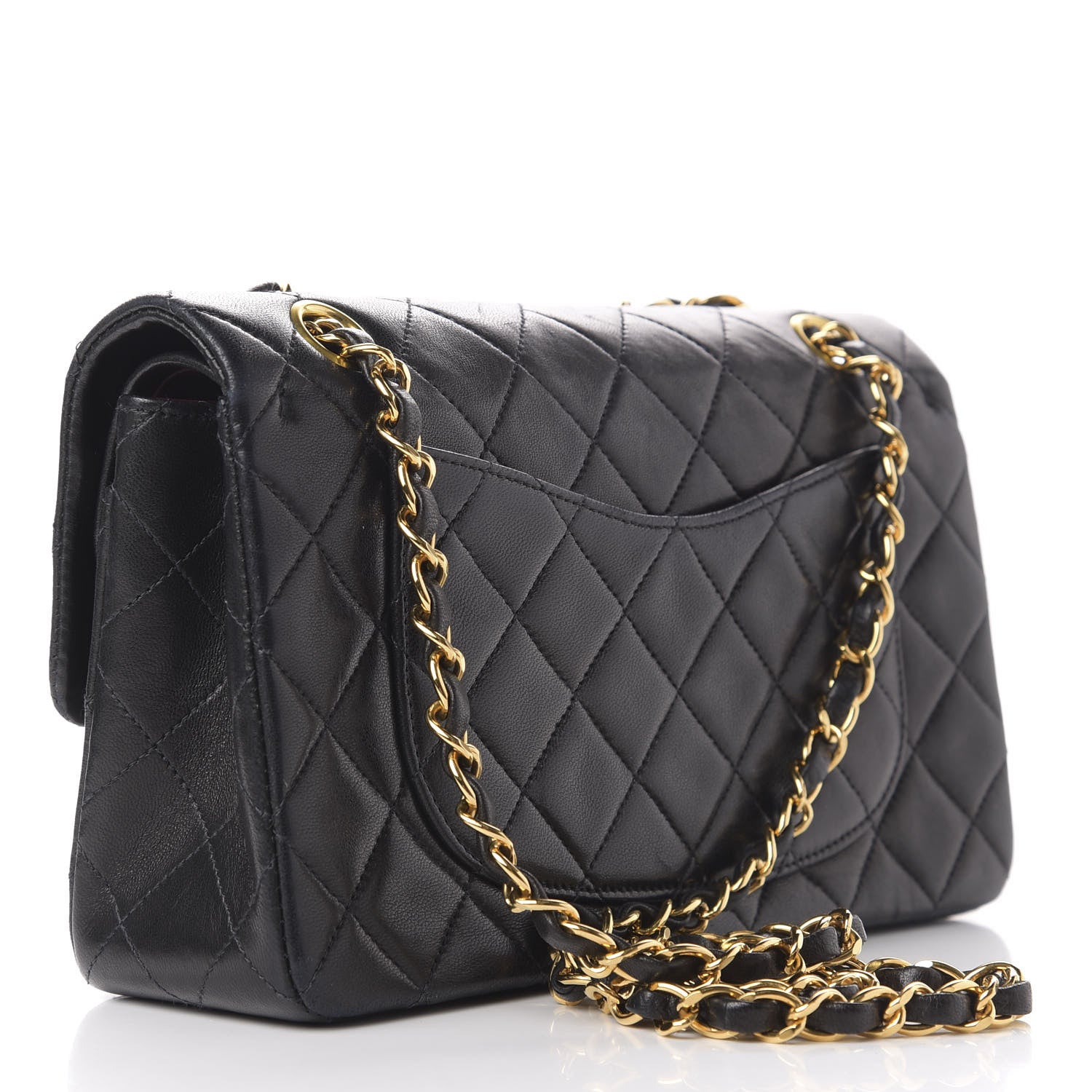 Chanel Lambskin Quilted Small Double Flap Black 4 of 12