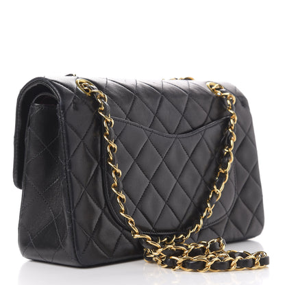 Chanel Lambskin Quilted Small Double Flap Black 4 of 12
