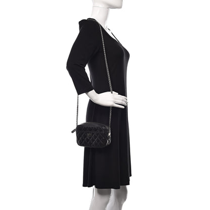 Chanel Aged Calfskin Quilted Mini Reissue Camera Case Black 2 of 9