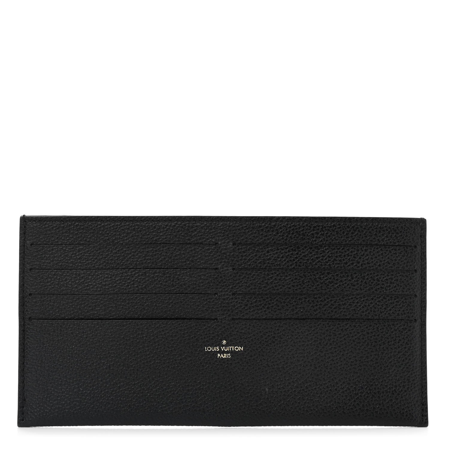 Louis Vuitton Calfskin Felicie Chain Wallet Card Holder Insert Black 1 of 6