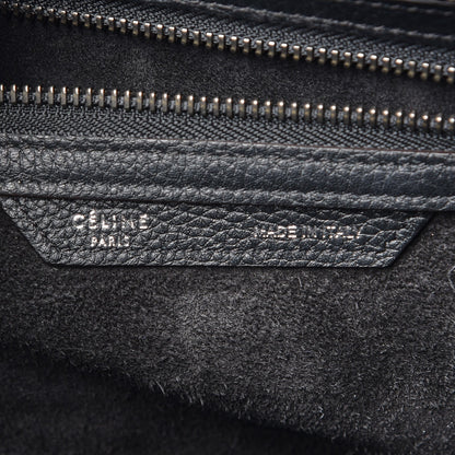 Celine Drummed Calfskin Mini Luggage Black 7 of 12