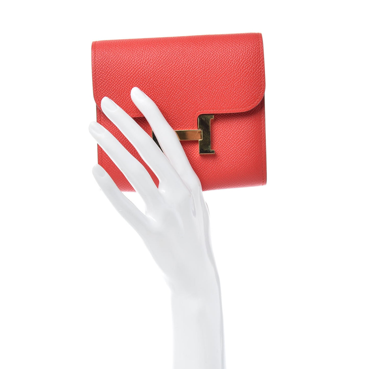 Epsom Constance Short Wallet Rouge Tomate