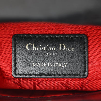 Christian Dior Lambskin Cannage Mini Lady Dior Black 6 of 11
