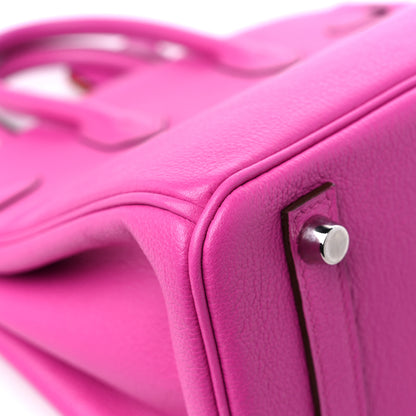 Hermes Taurillon Novillo Verso Birkin 25 Magnolia Rouge Casaque 10 of 11