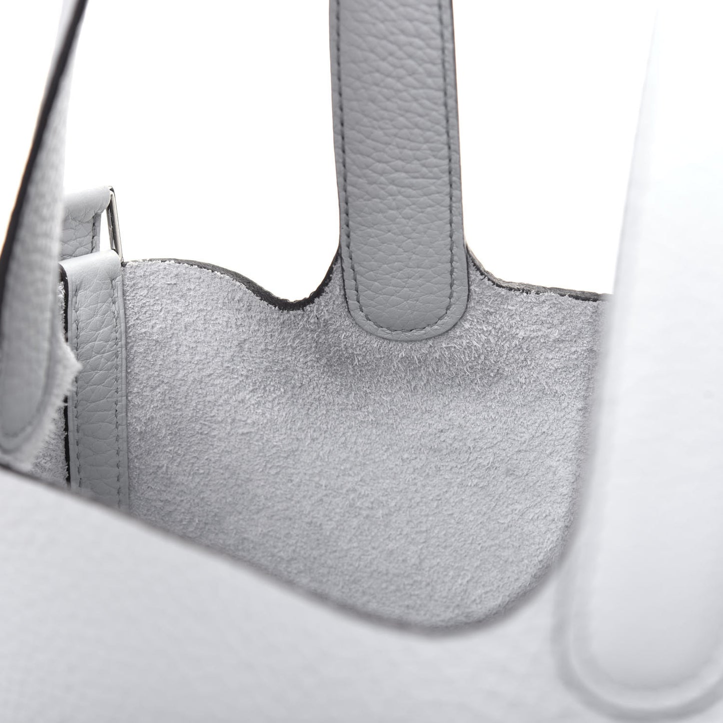 Taurillon Clemence Picotin Lock 18 PM Bleu Brume