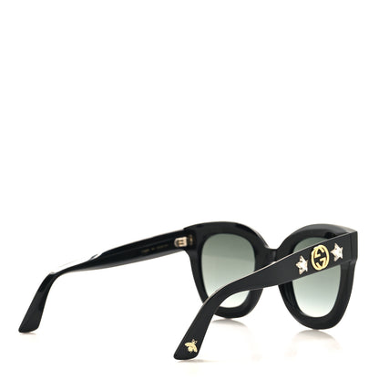 Gucci Acetate Crystal Star Round Frame Sunglasses GG0208S Black 4 of 8