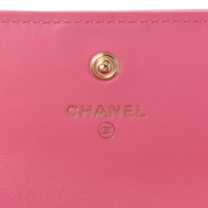 Chanel Lambskin Quilted Medium Boy Flap Wallet Pink 7 of 9