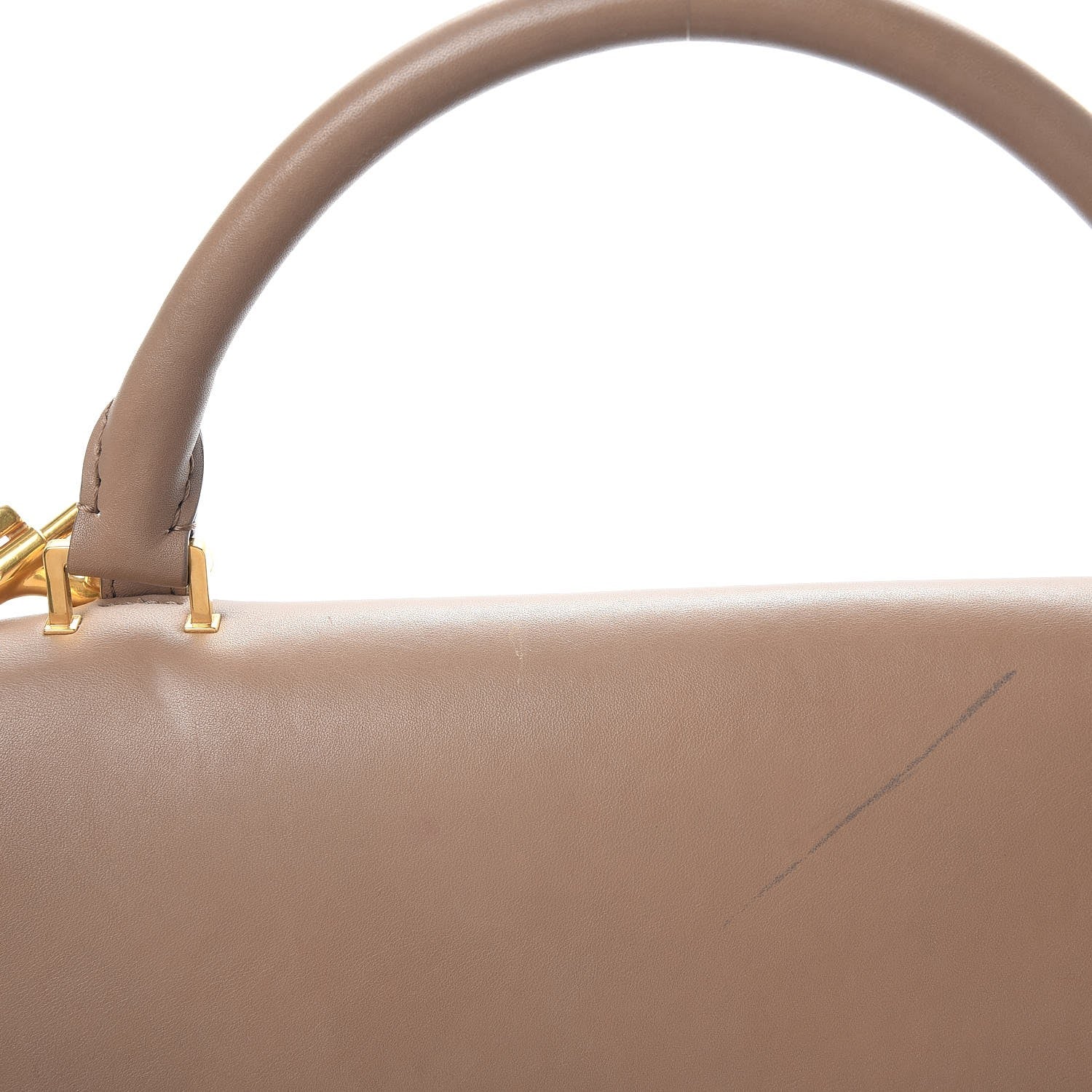 Celine Smooth Calfskin Nubuck Small Tri-Color Trapeze Taupe 11 of 16