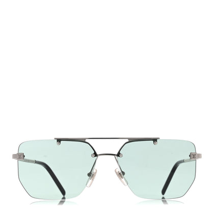 Louis Vuitton Aviator Sunglasses Z1201W Blue 2 of 7