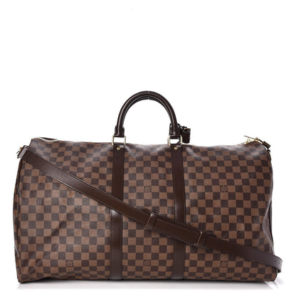 Louis Vuitton Damier Ebene Keepall Bandouliere 55 1 of 7