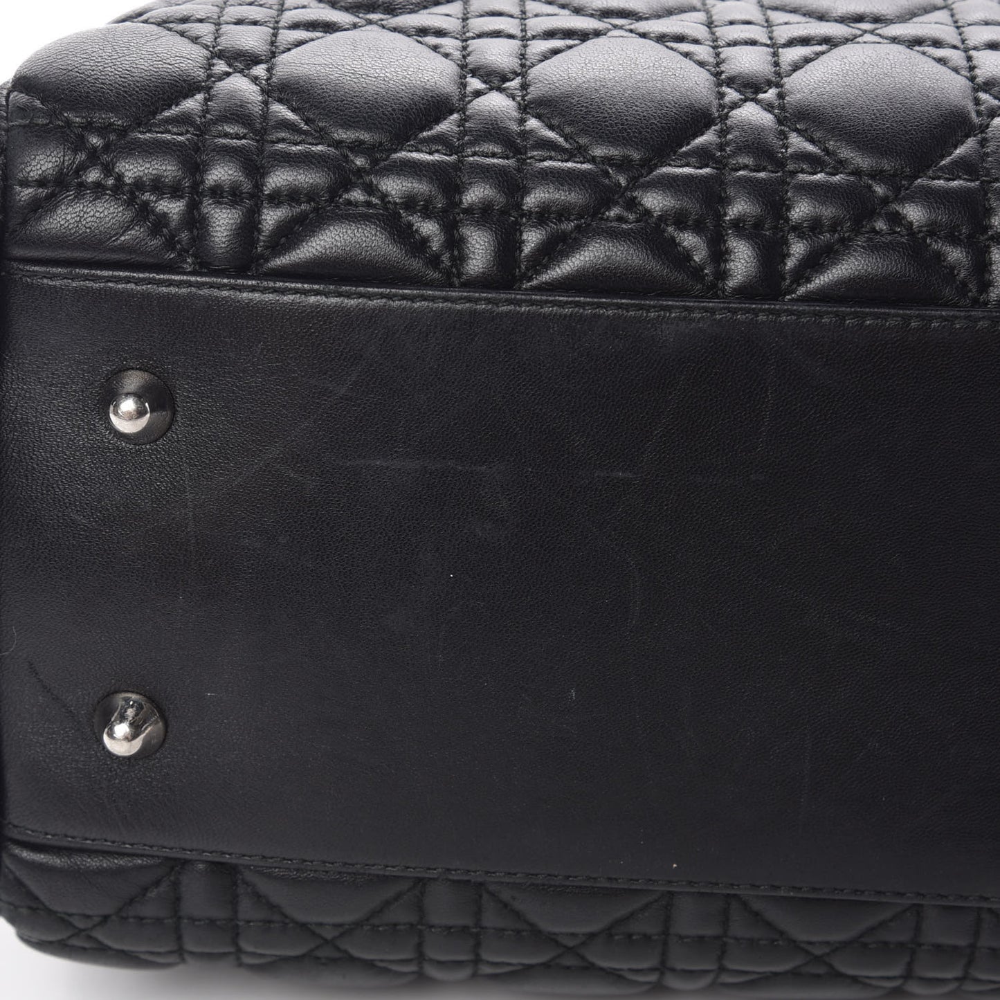 Lambskin Cannage Large Dior Soft Shopping Tote Black