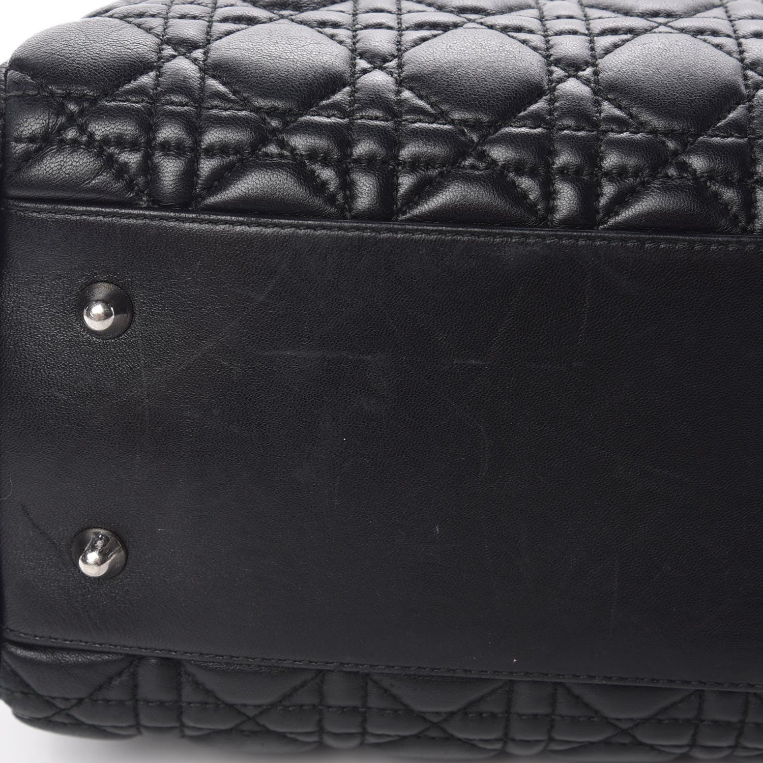Christian Dior Lambskin Cannage Large Dior Soft Shopping Tote Black 9 of 12