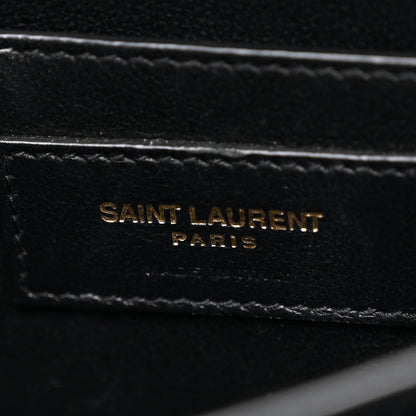 Saint Laurent Grain de Poudre Mini Classic Monogram Cassandra Top Handle Black 6 of 13