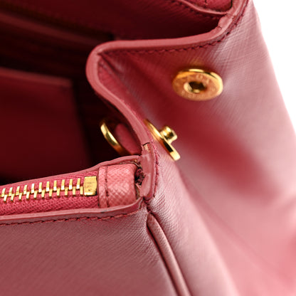 Prada Saffiano Lux Medium Tote Peonia 10 of 12