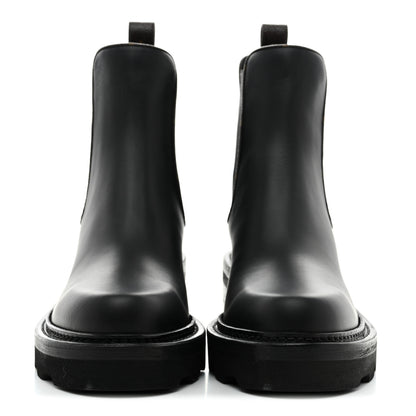 Louis Vuitton Calfskin Monogram Beaubourg Ankle Boots 37 Black 3 of 9