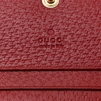 Gucci GG Supreme Monogram Flora Web Ophidia Card Case Red 6 of 8