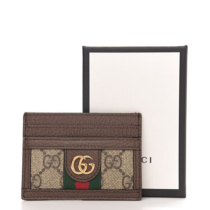 Gucci GG Supreme Monogram Ophidia Card Holder Brown 6 of 6