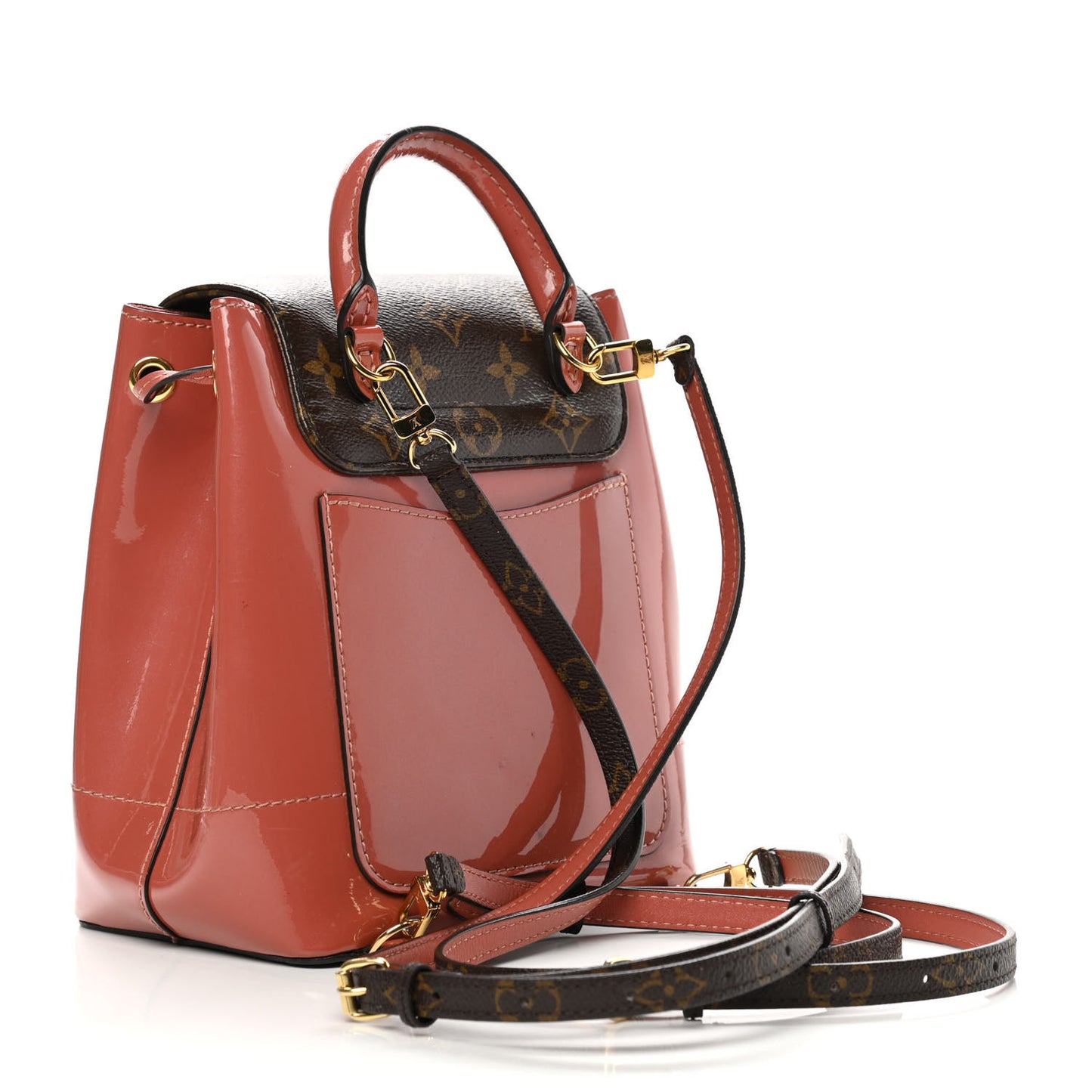 Patent Monogram Hot Springs Backpack Vieux Rose