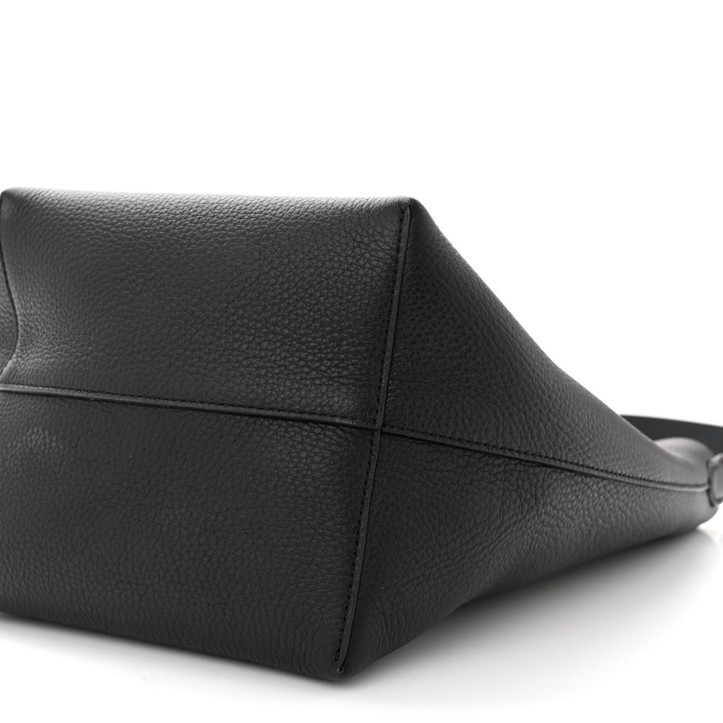 Grained Calfskin Medium N/S Park Tote Black