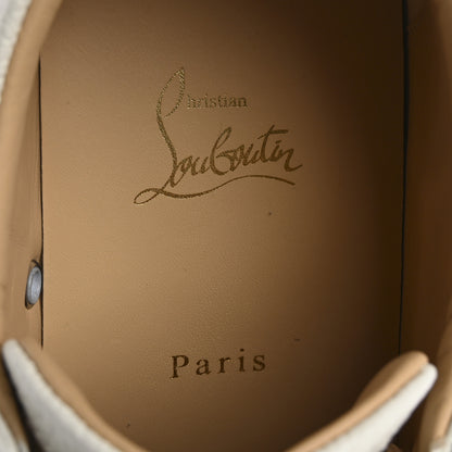 Christian Louboutin Grained Calfskin Rantulow Flat Sneakers 42 Latte 7 of 10