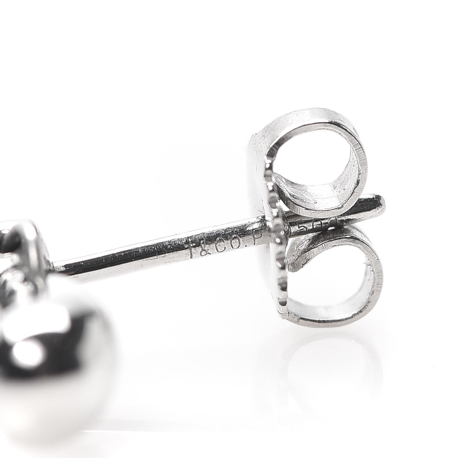 Tiffany Platinum Diamond Elsa Peretti Teardrop Earrings 5 of 6