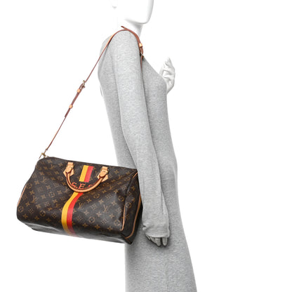 Louis Vuitton Monogram My LV Heritage Speedy Bandouliere 35 Jaune Rouge 2 of 10