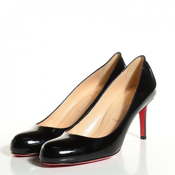 Christian Louboutin Patent Simple 70 Pumps 40 Black 3 of 14