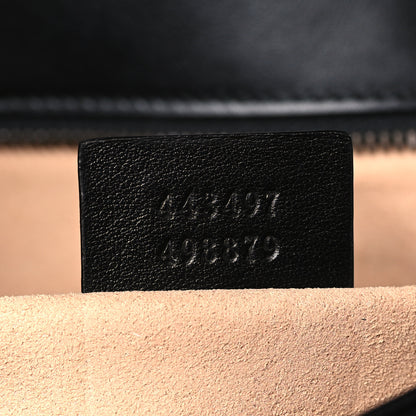 Gucci Calfskin Matelasse Small GG Marmont Shoulder Bag Black 7 of 9