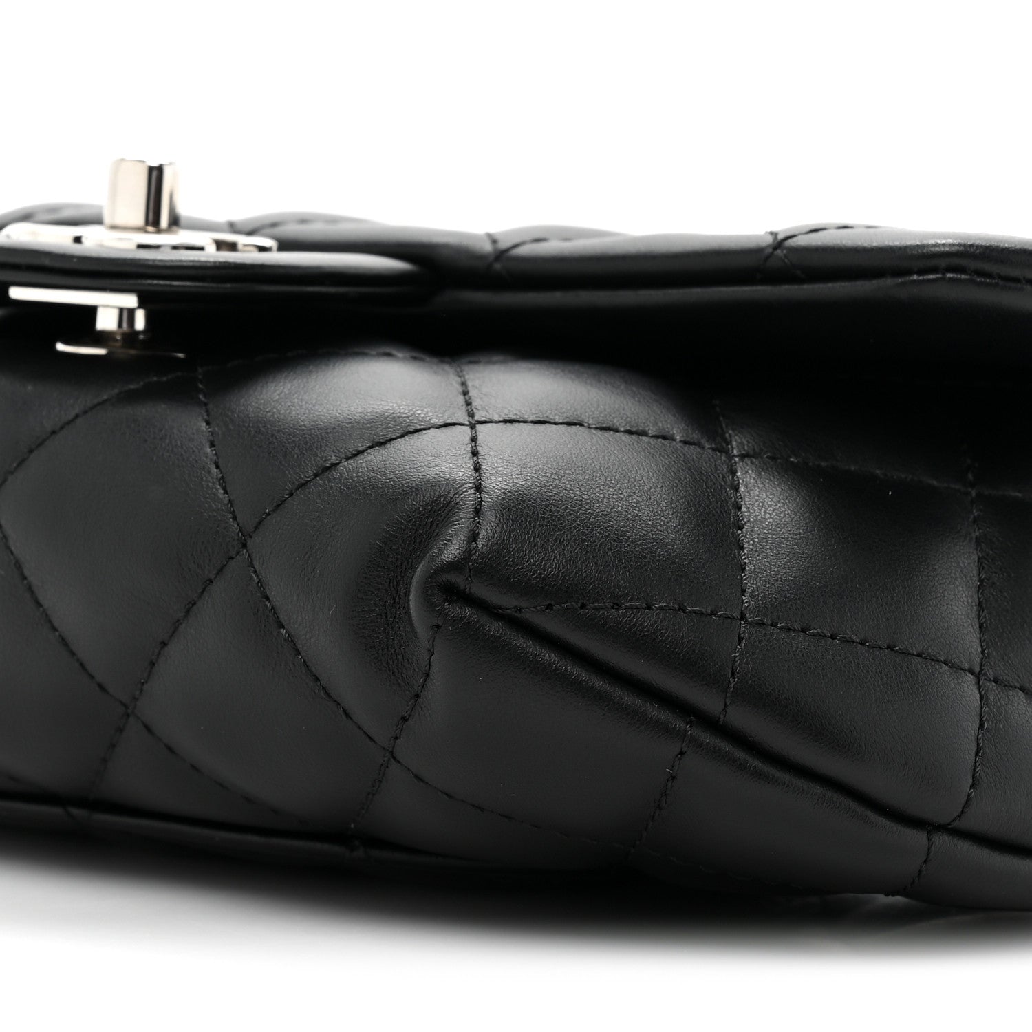Chanel Calfskin Quilted CC Uniform Flap Belt Bag Black 8 of 9