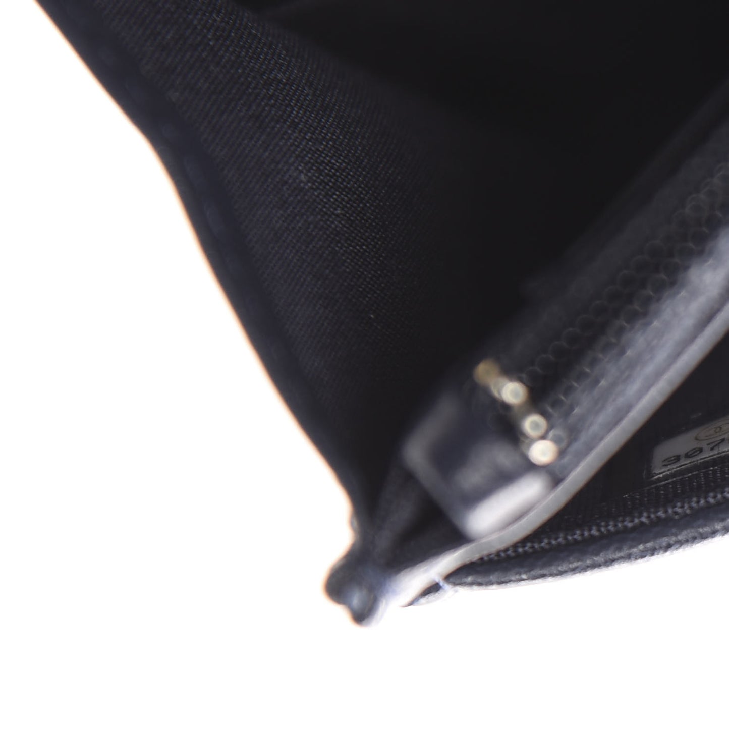 Lambskin Quilted 19 Wallet On Chain WOC Navy Blue
