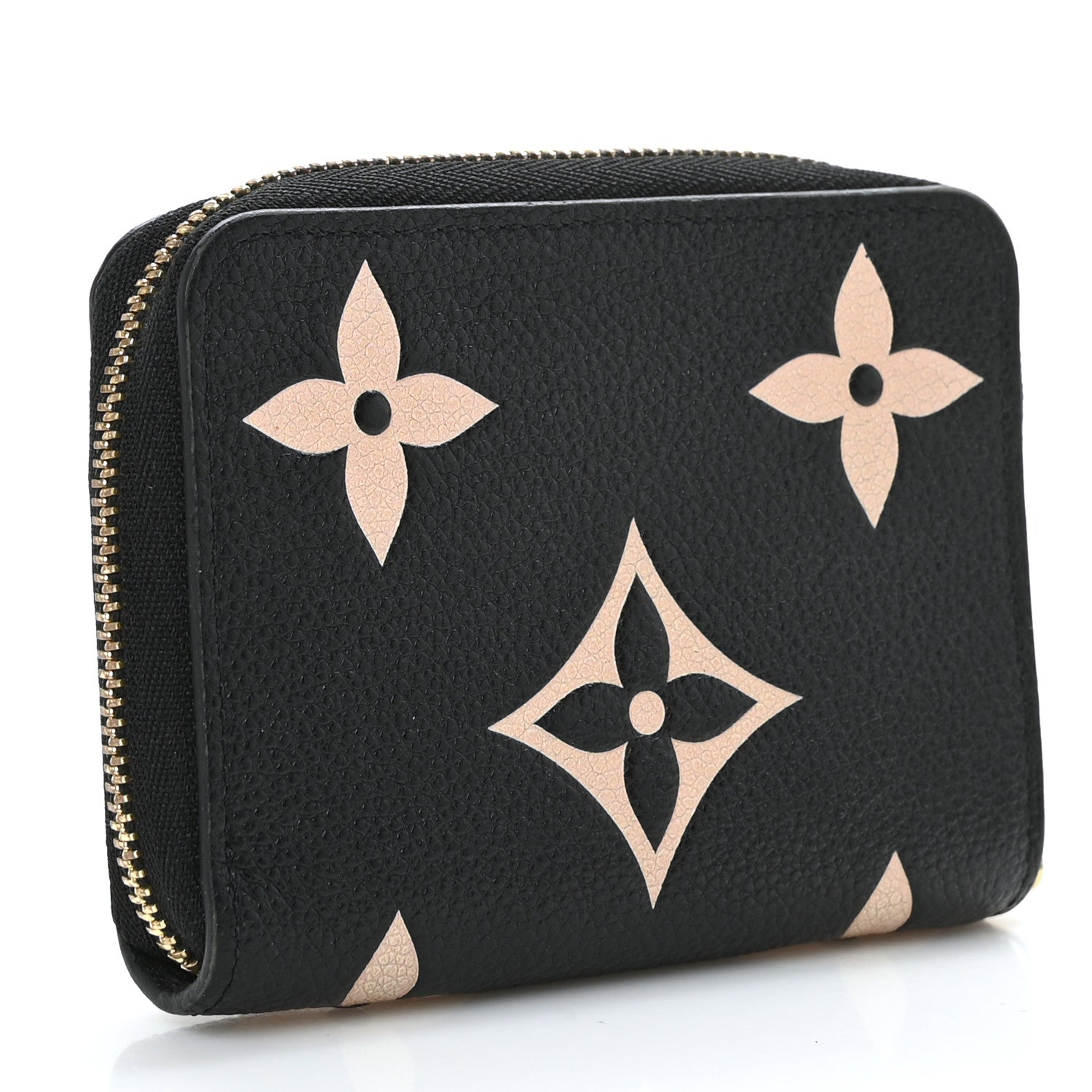 Louis Vuitton Empreinte Monogram Giant Zippy Coin Purse Black Beige 3 of 6