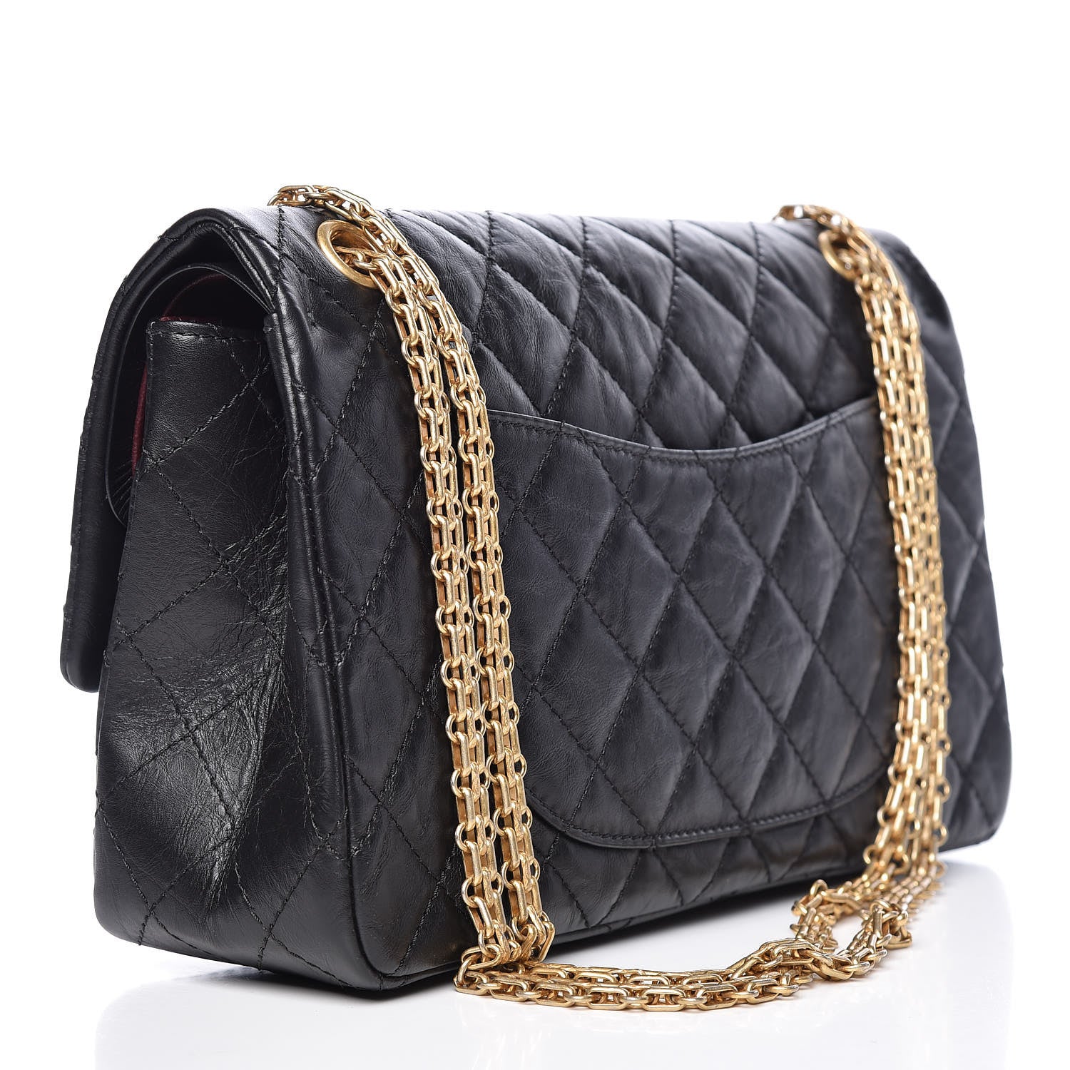 Chanel Aged Calfskin Quilted 2.55 Reissue 226 Flap Black 3 of 10