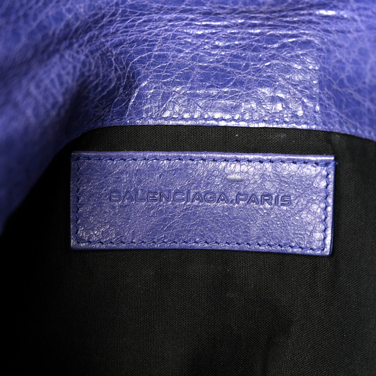 Balenciaga Agneau Giant 21 Rose Gold Hardware Envelope Clutch Bleu Lavande 9 of 11