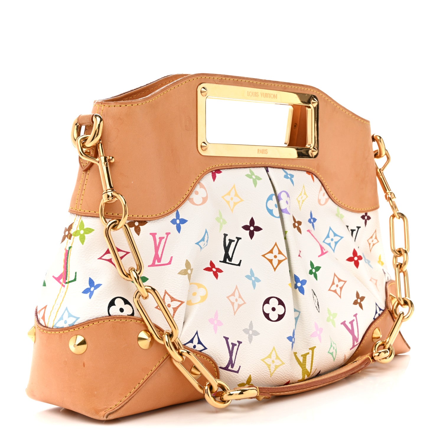 Louis Vuitton Monogram Multicolor Judy MM White 3 of 14