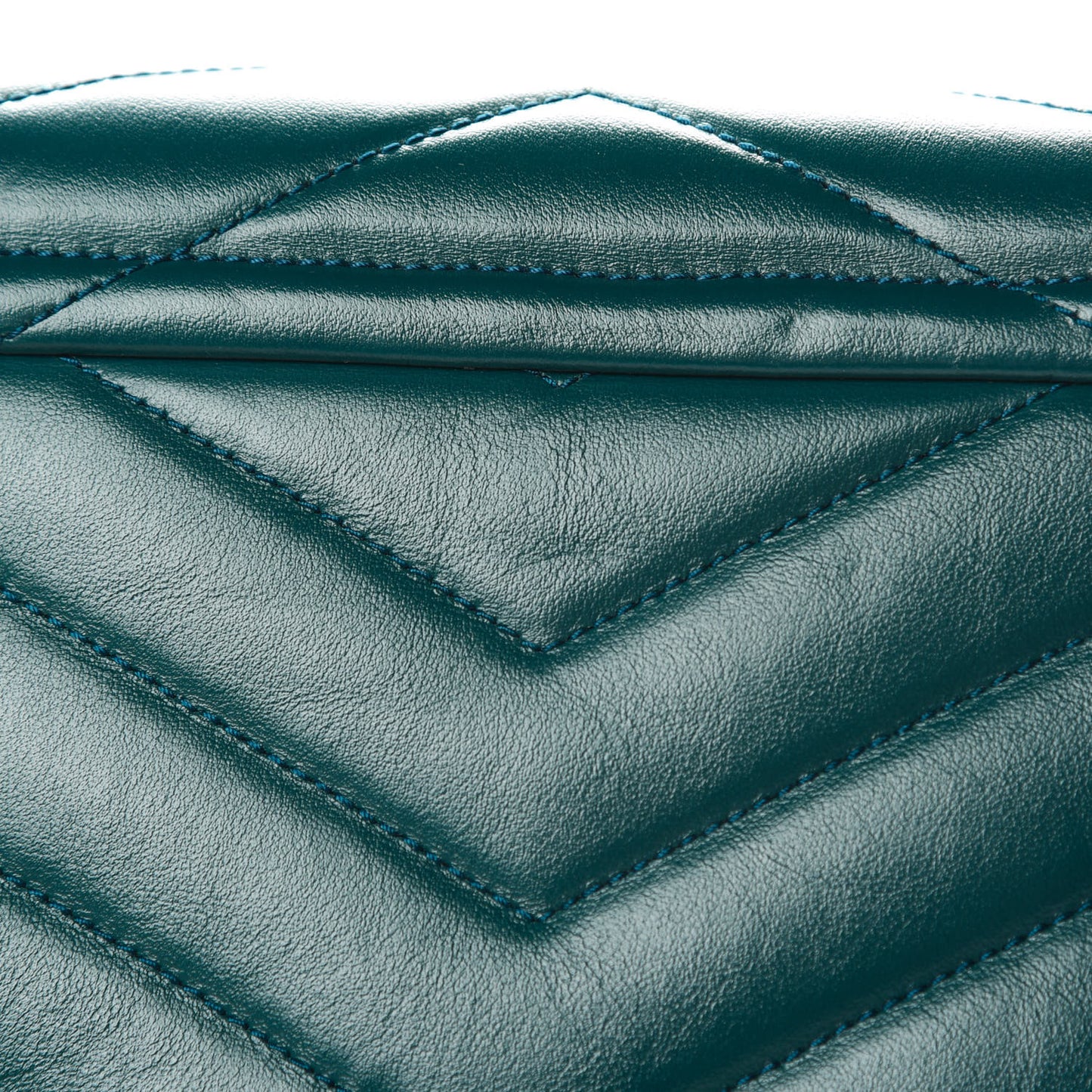 Calfskin Y Quilted Monogram Toy Loulou Satchel Dark Turquoise