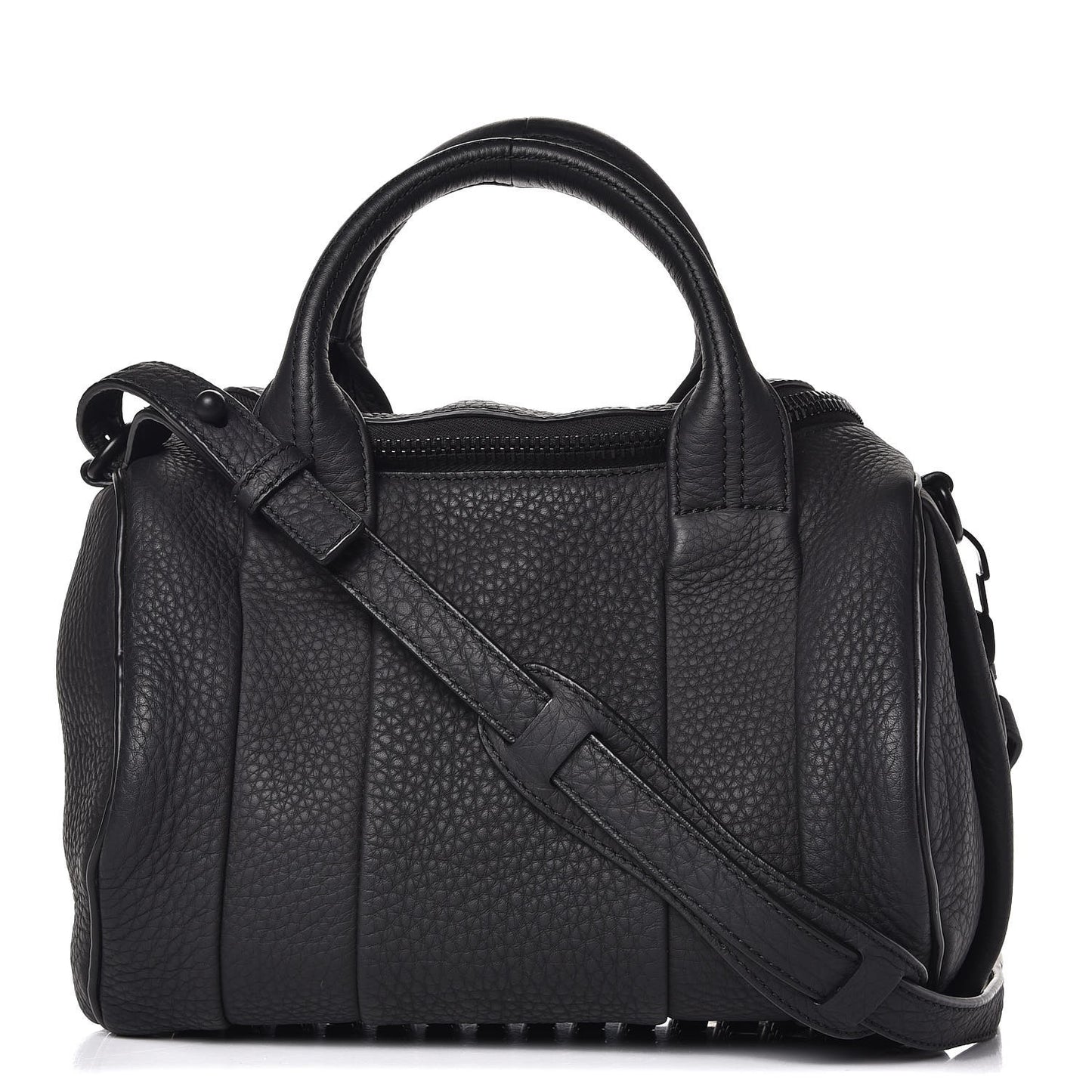 Pebbled Lambskin Rockie Black Matte Black Hardware