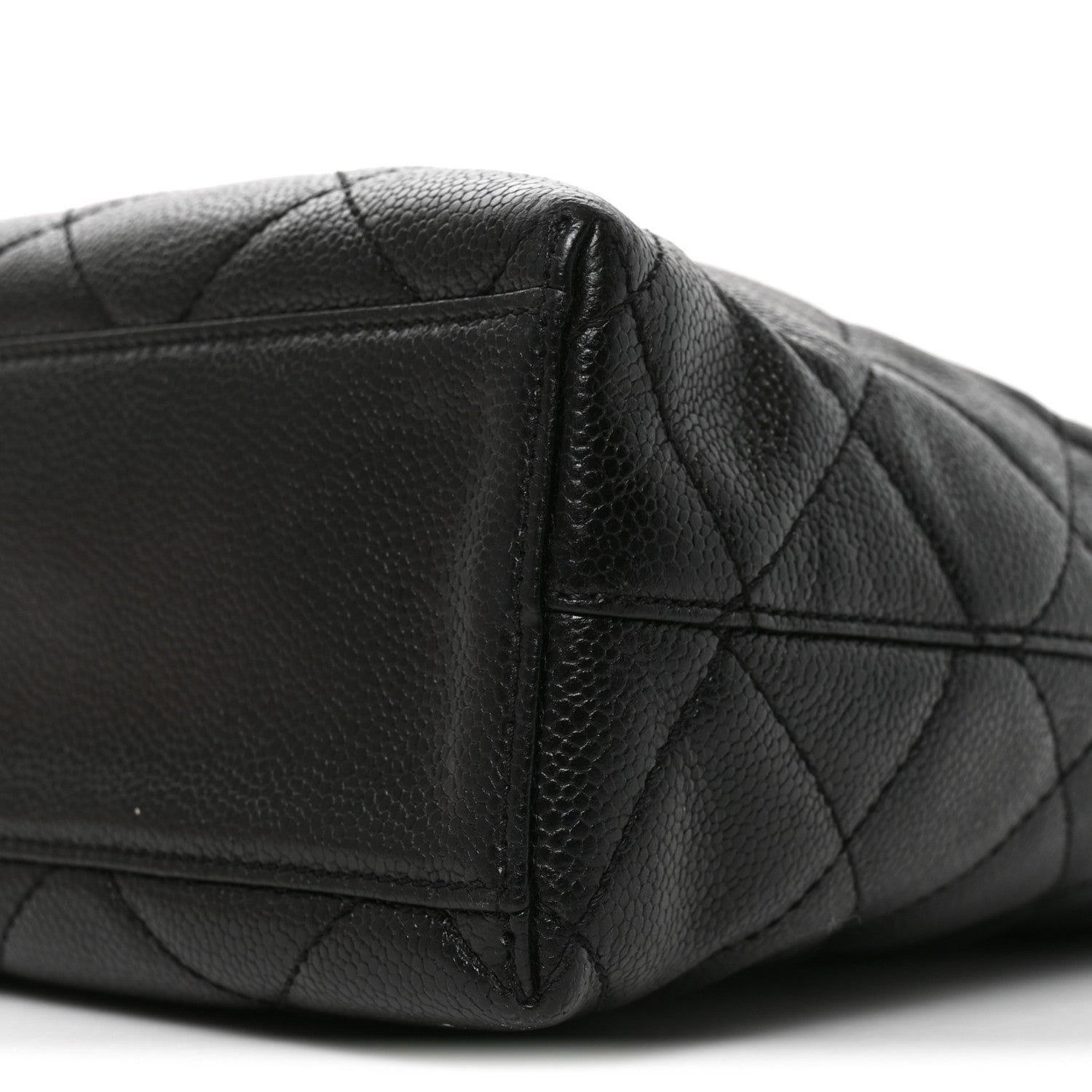 Chanel Caviar Diamond Flap Shoulder Bag Black 10 of 10