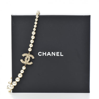 Chanel Graduated Pearl CC Short Necklace Gold 6 of 6