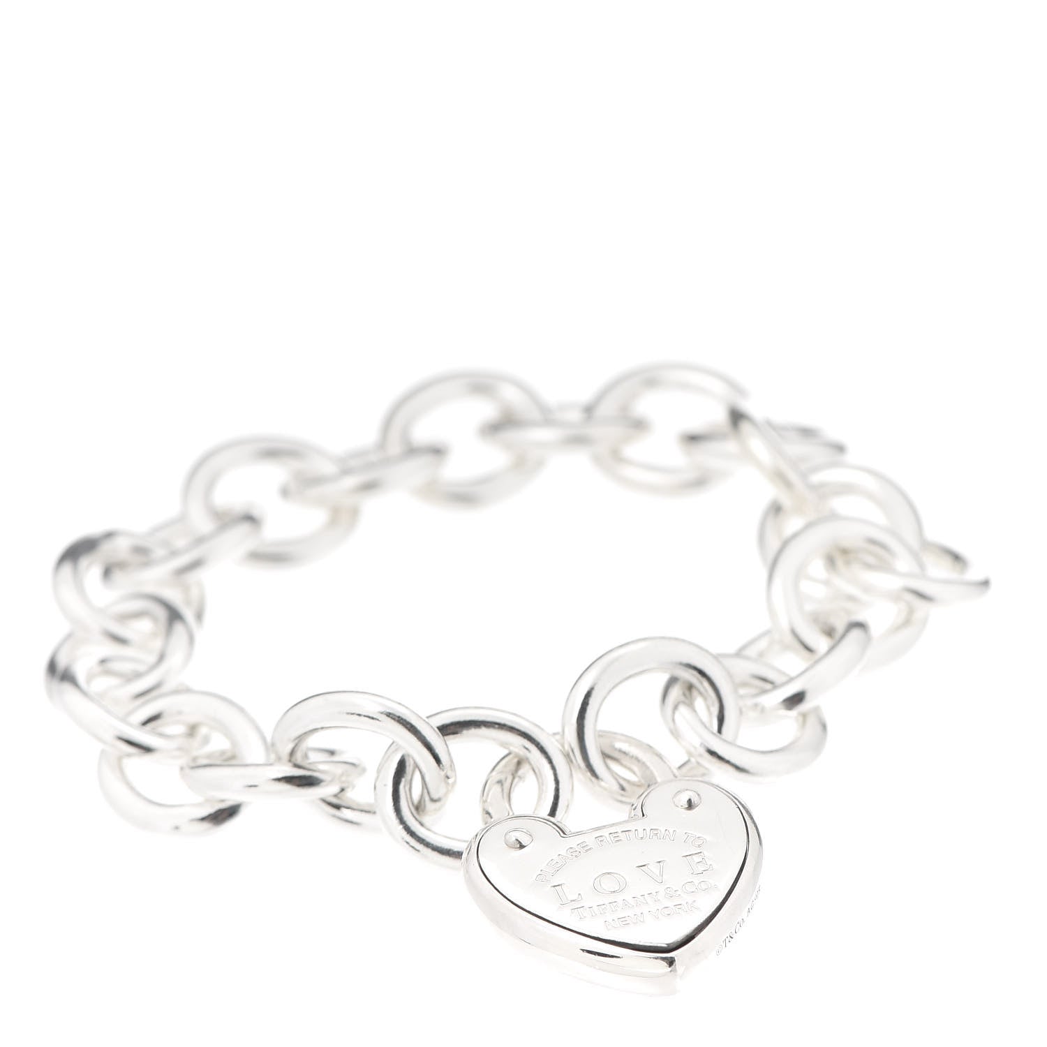 Tiffany Sterling Silver Return to Tiffany Love Lock Bracelet 1 of 5