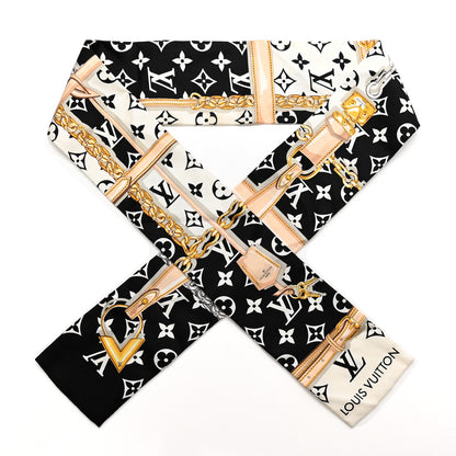 Louis Vuitton Silk Monogram Confidential Bandeau Black 1 of 3