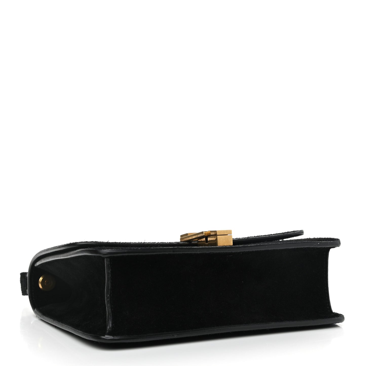 Suede Carre Satchel Black