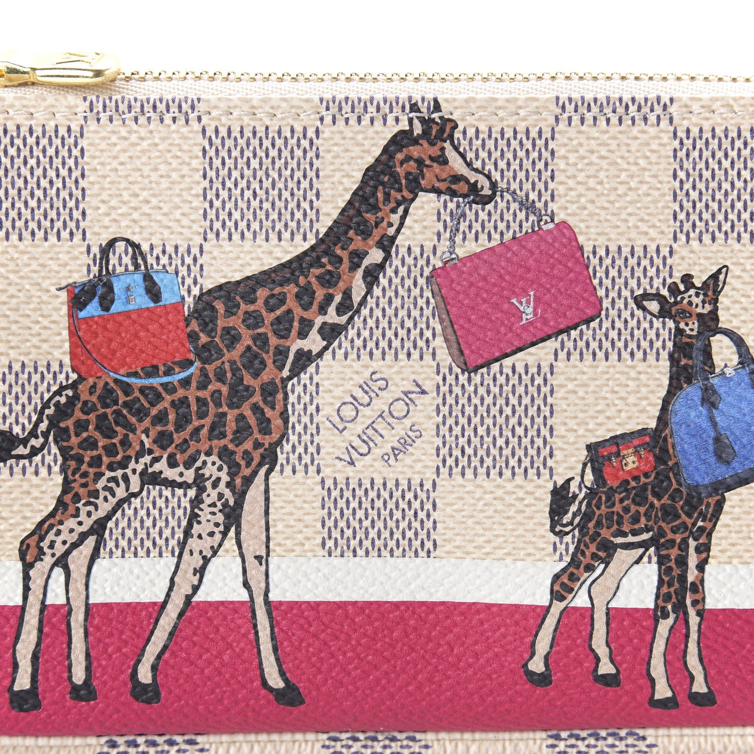 Louis Vuitton Damier Azur 2017 Christmas Animation Mini Pochette Accessories 10 of 11