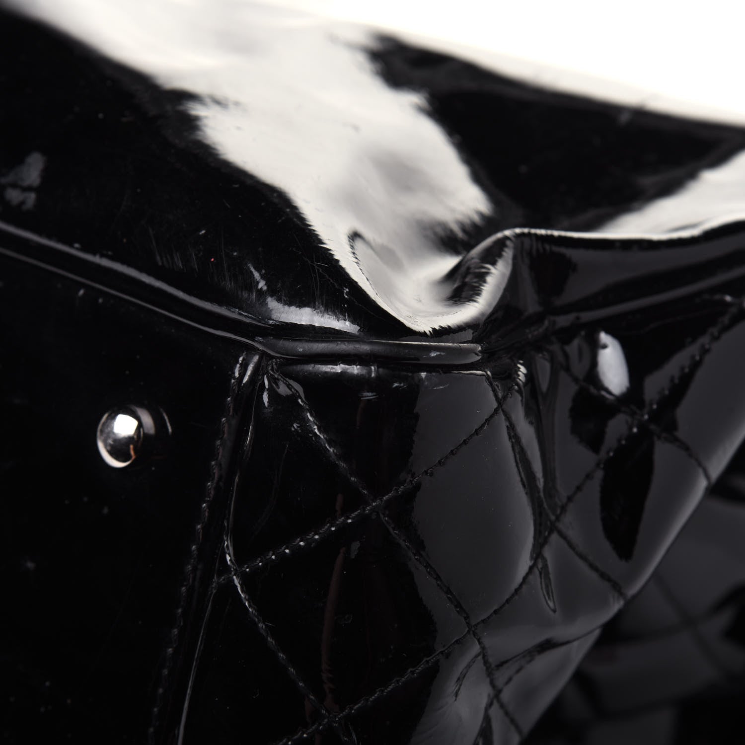 Chanel Vinyl XL Lipstick Tote Black 21 of 34